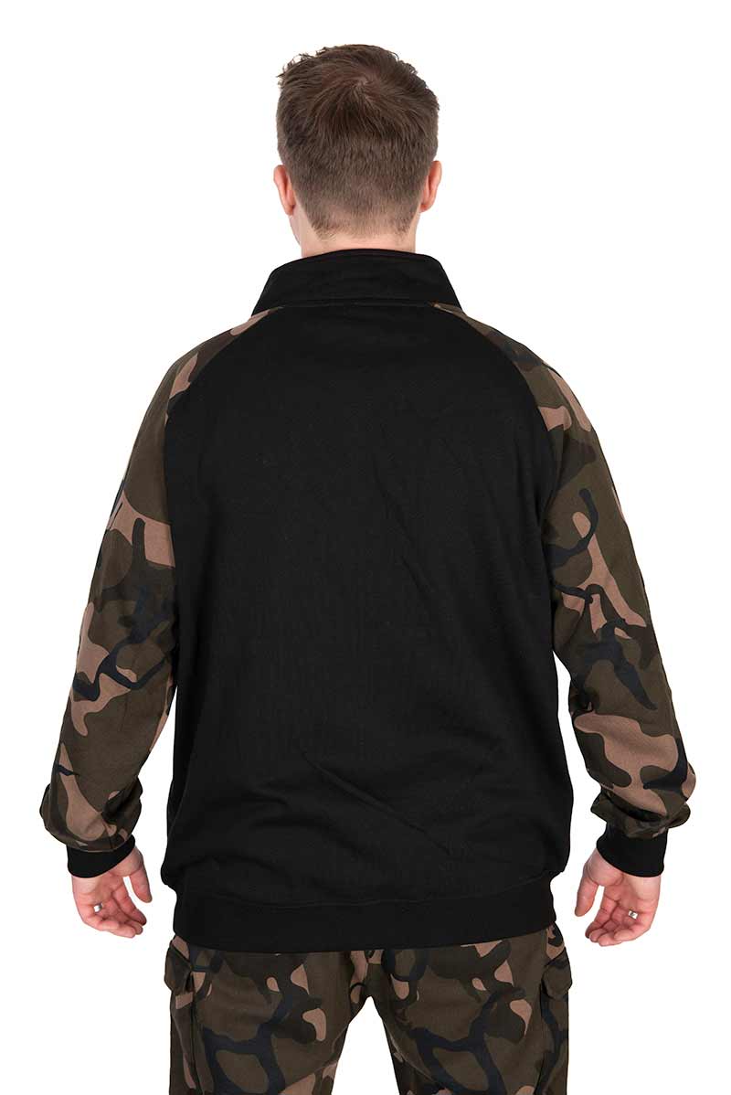 Fox LW Black/Camo QTR Zip Sweater de Pesca