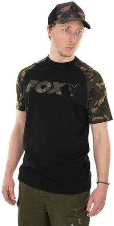 Fox Negro/Camo Camiseta Raglan