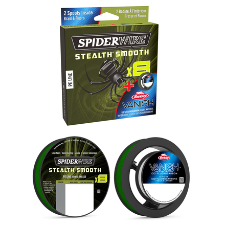 SpiderWire Stealth Smooth 8 y Berkley FC Duo Spool
