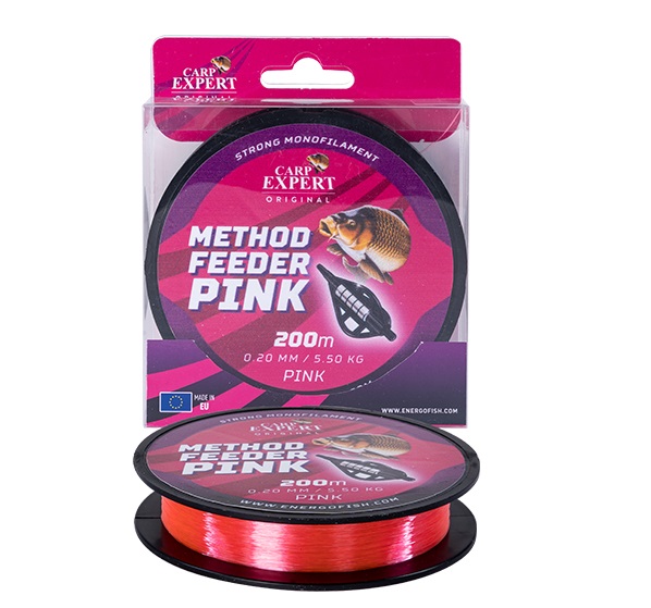Energo Method Feeder Monofilamento Pink 200m - Energo Monofilamento línea de pesca