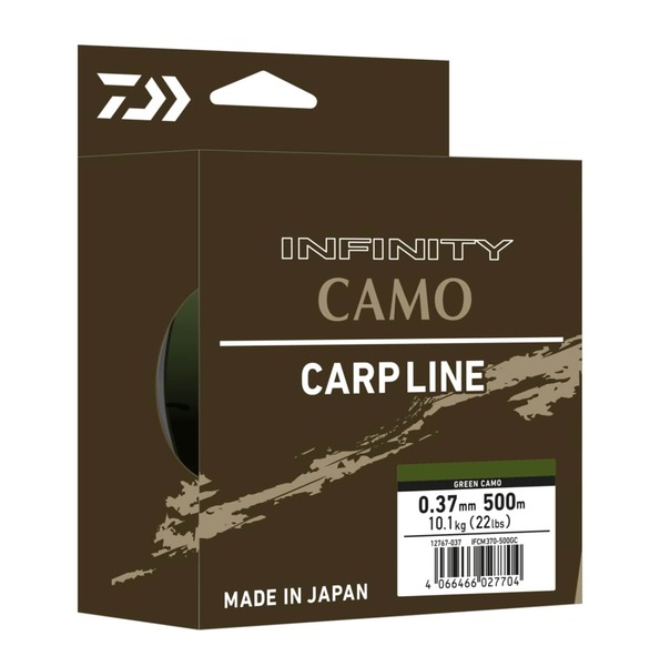 Daiwa Infinity Camo Línea de Pesca de Nailon (500 m)