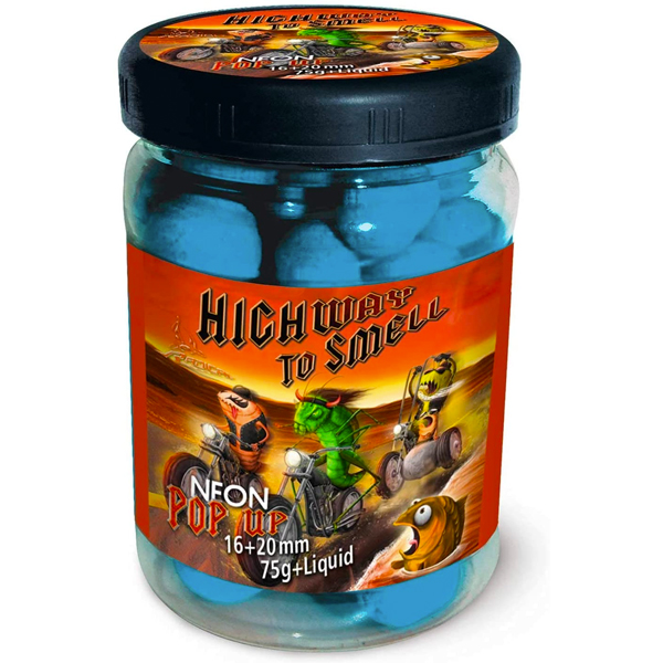 Adventure Caja para Carpa de Lujo, llena de end-tackle de marcas reconocidas - Radical Highway to Smell Pop Ups, Neon Blue