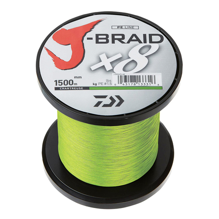 Daiwa J-Braid X8 Línea Trenzada Chartreuse 1500m