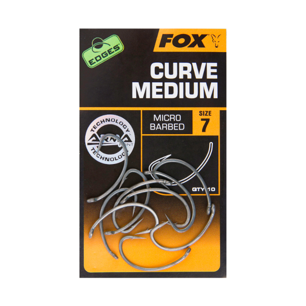 Fox Edges Curve Shank Medium - Fox Edges Curve Shank Medium 7 micro barba