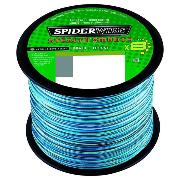 Spiderwire Stealth Smooth 8 Blue Camo Línea Trenzada (2000m)