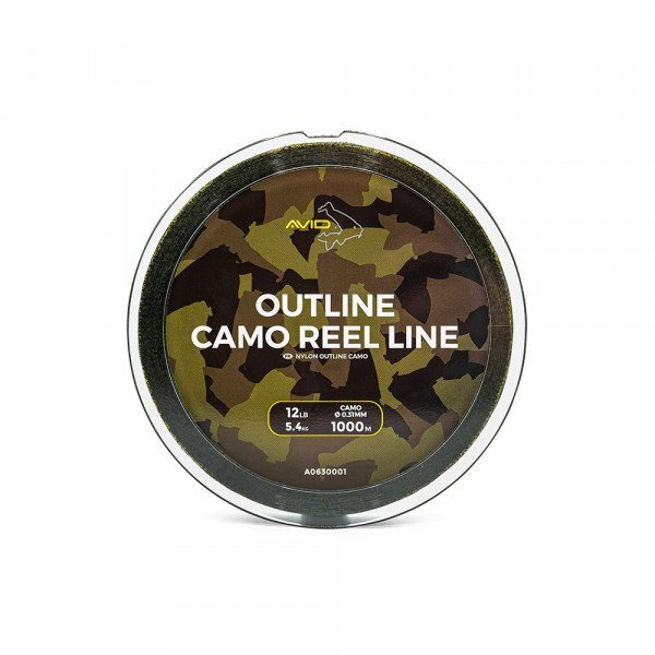 Avid Carp Outline Camo Línea de Carrete