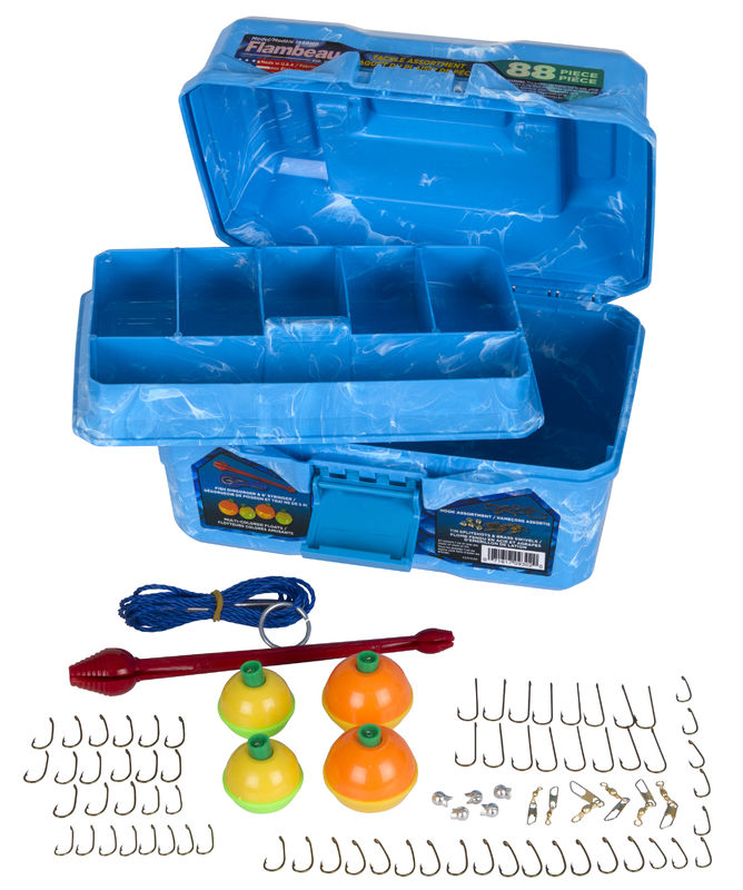 Flambeau Big Mouth Tackle Box Kit Caja de Pesca - Pearl Blue Swirl