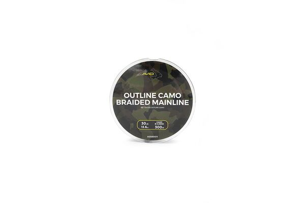 Avid Carp Outline Camo Trenzado Mainline 0,25mm (13,6kg/30lb)