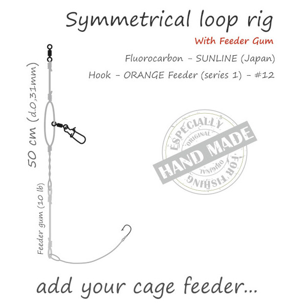 Life-Orange Feeder Rig Symmetrical Loop con Elástico