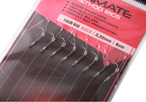 Ultimate Method Hair Rigs, 8 piezas