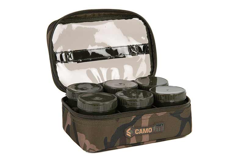 Fox Camolite Estuche Portacebos para 8 botes (incl. 8 botes)