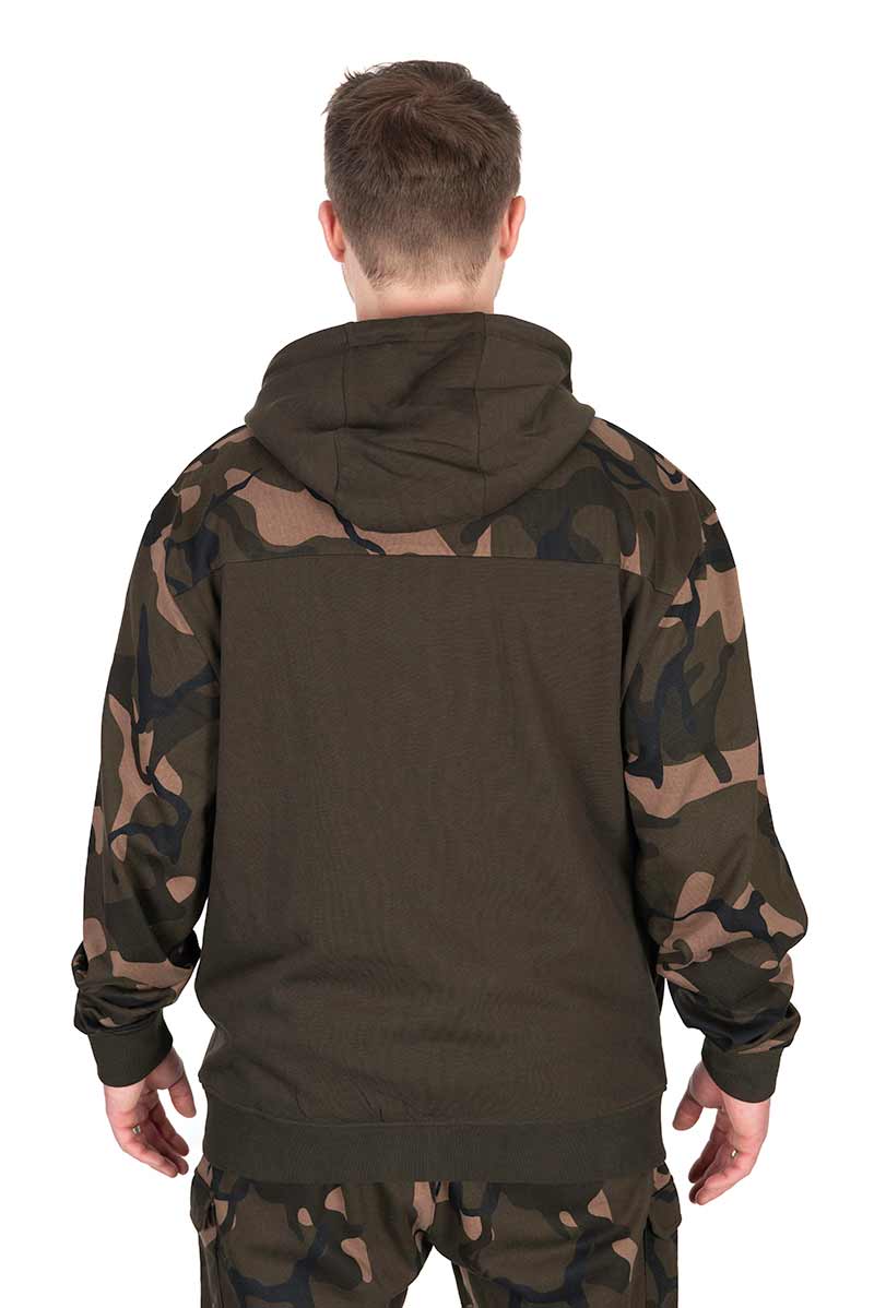 Fox LW Khaki/Camo Split Zip Hoody Sweater de Pesca