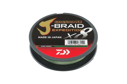 Daiwa J-Braid Expedidtion X8 Línea Trenzada Dark Green (3000m)