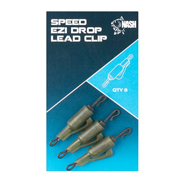 Nash Speed Ezi Drop Clip de Plomo (8 piezas) - Camou Green