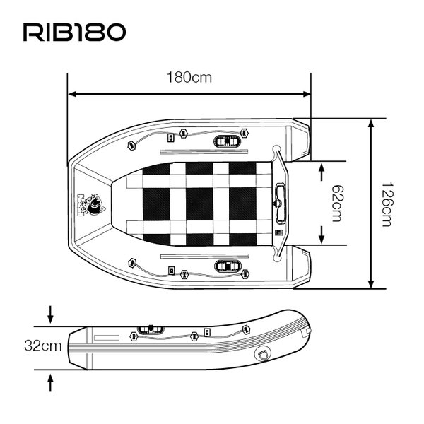Nash Boat Life Inflatable Rib Bote Hinchable 180