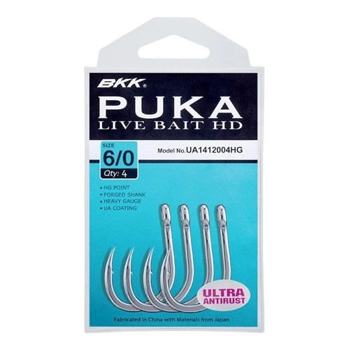 BKK Puka Livebait HD Anzuelo para Pesca en Mar