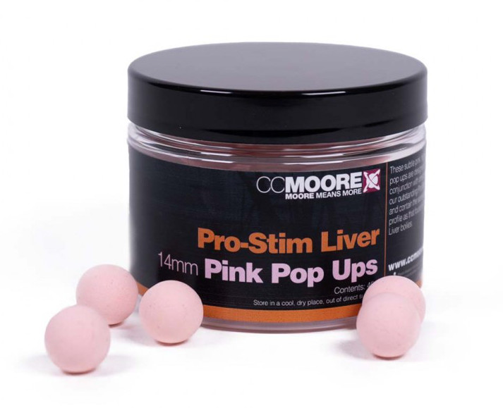 CC Moore Pro-Stim Liver Pop-ups (14mm) - Pink