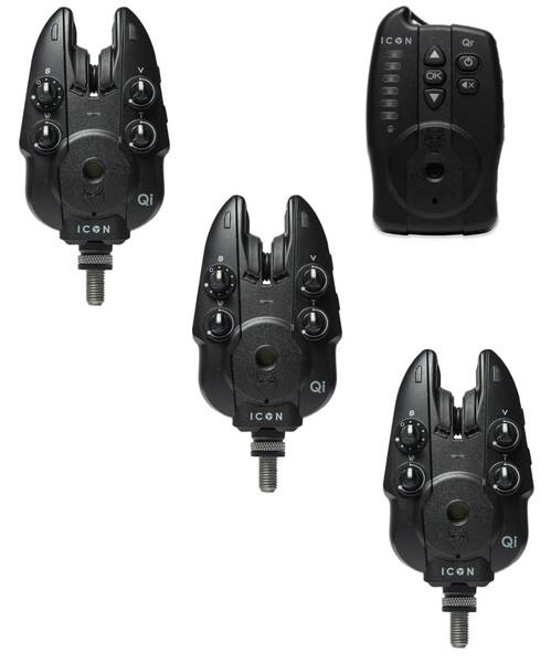 Wolf ICON Qi 3 Rod Alarma de Mordida & QR HUBB Receptor 3+1 Set