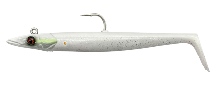 Savage Gear Sandeel V2 2P1 Shad 18cm (86g) - White Pearl Silver