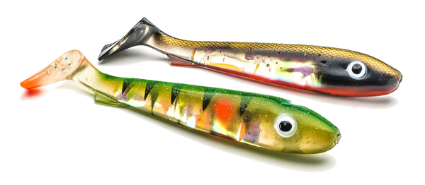 Svartzonker Big McRubber Flash Shad 25cm (2 pcs) - Shiner & Perch