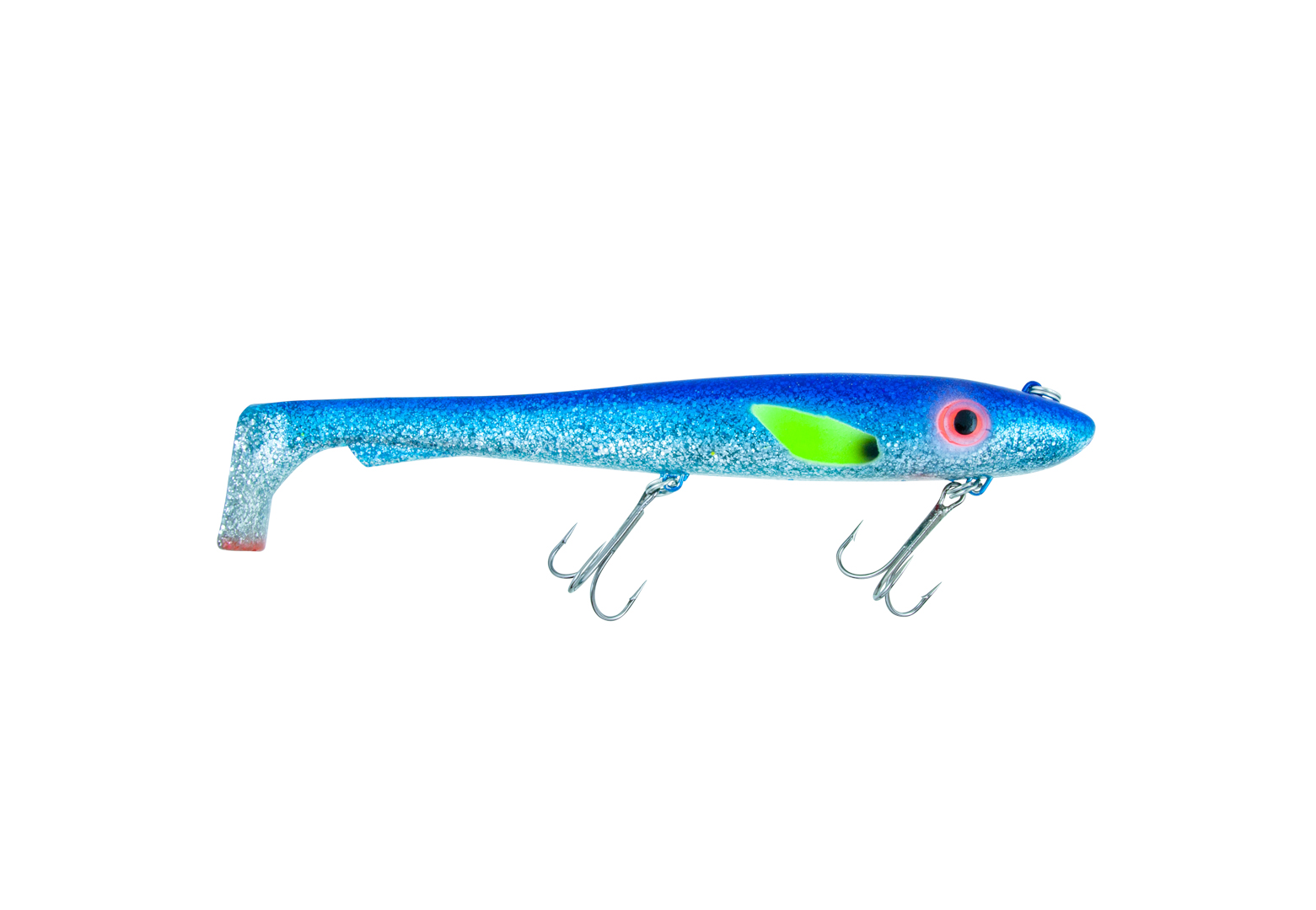 Svartzonker Big McRubber "The Wire" Shad 25,5 cm (170 g) - Blue Silver Glitter