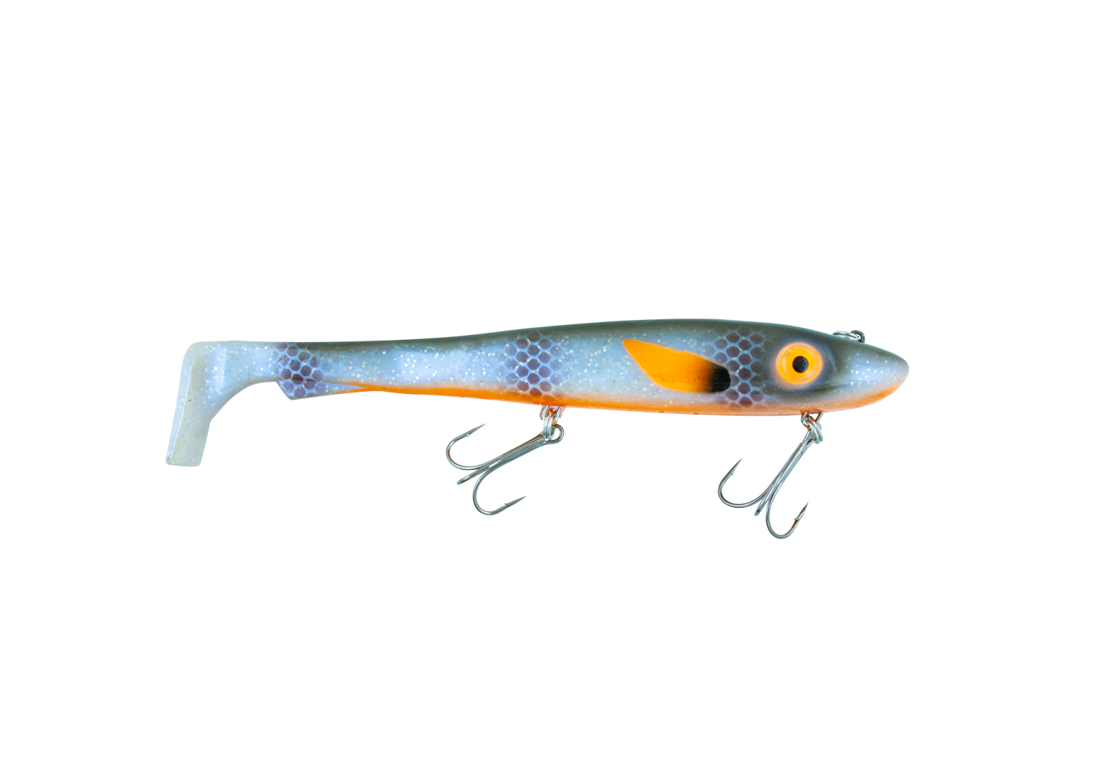 Svartzonker Big McRubber "The Wire" Shad 25,5 cm (170 g) - Tiger Walleye