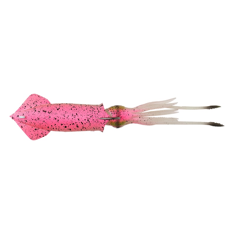 Savage Gear 3D TPE Swim Squid 12,5cm 25gr Sinking (2 piezas) - Pink/Glow