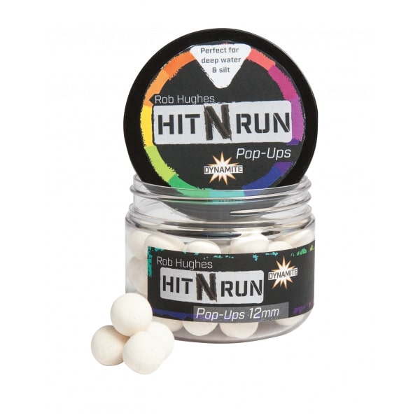 Dynamite Baits Hit N Run Pop Ups (12mm) - Blanco