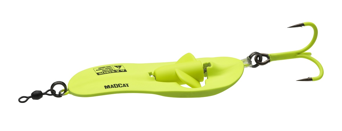 Madcat A-Static Ratlin' Siluro Spoon (110g) - Fluo Yellow UV