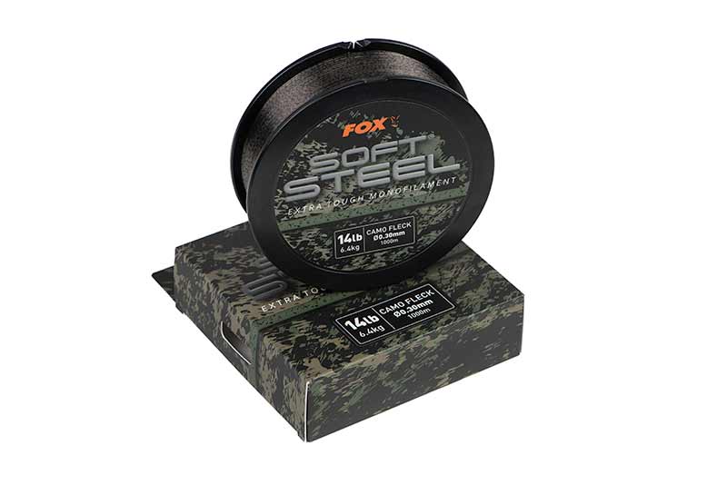 Fox Soft Steel Fleck Camo Mono Línea para Carpa (1000m)