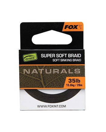 Fox Edges Naturals Soft Braid Hooklength Material para Bajo de Línea (20m)