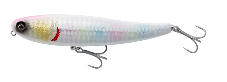 Savage Gear Bullet Mullet Señuelo de Superficie 10cm (17.3g) - LS White Candy