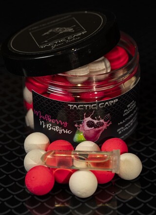 Tactic Carp Mulberry 'n Butric Pop Ups 15mm (Incl. Estimulador de Apetito)