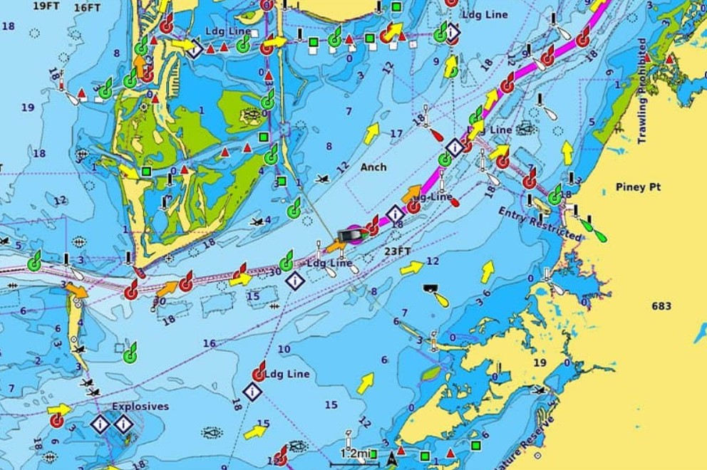 Navionics Vision+ Carta Náutica del Benelux y Alemania Occidental