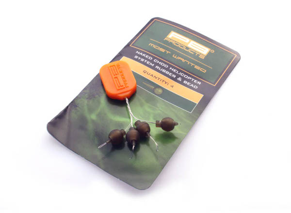 PB Products Naked Chod/Helicopter System Rubber & Bead (4 piezas)