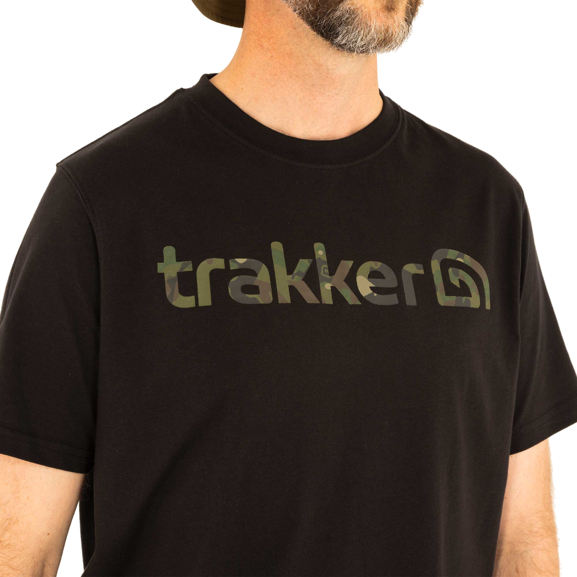 Trakker CR Logo Camiseta Black Camo