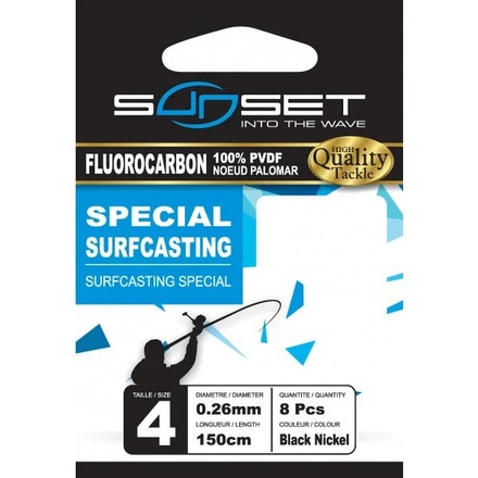 Sunset HM RS Competition Special Surf Casting Fluorocarbon Líder 150cm
