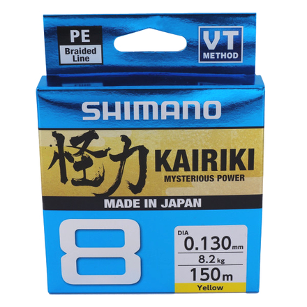 Shimano Kairiki 8 Braid 150m, Yellow