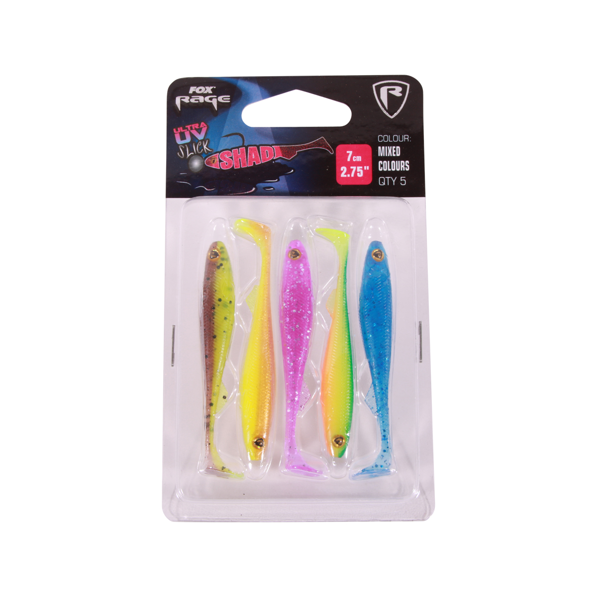 Fox Rage Slick Shad Mixed UV Colour Pack