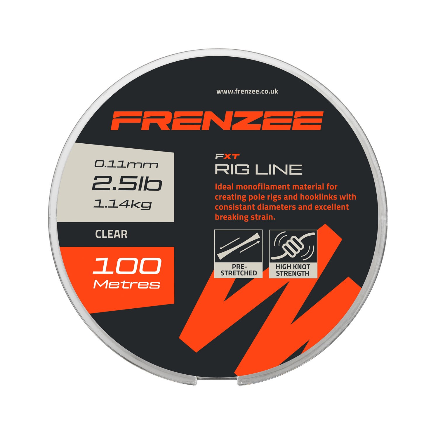 Frenzee FXT Rig Line Nylon Línea para Pez Blanco (100m)