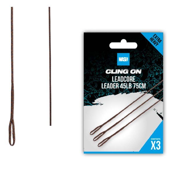 Nash Cling On Leadcore Líder 45lb (75cm) (3 pcs)