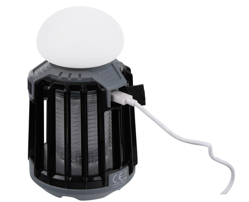 DÖRR Linterna LED para Campamento Anti Mosquito MX-9, lámpara de camping con luz ultravioleta anti-mosquitos, perfecta para la pesca nocturna y las vacaciones.