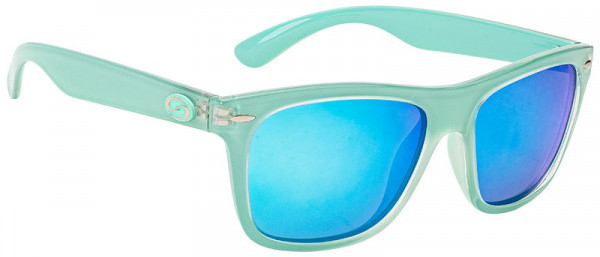 Strike King SK Plus Gafas de Sol - Cash Seafoam Crystal Frame / Multi Layer White Blue Mirror Gray Base
