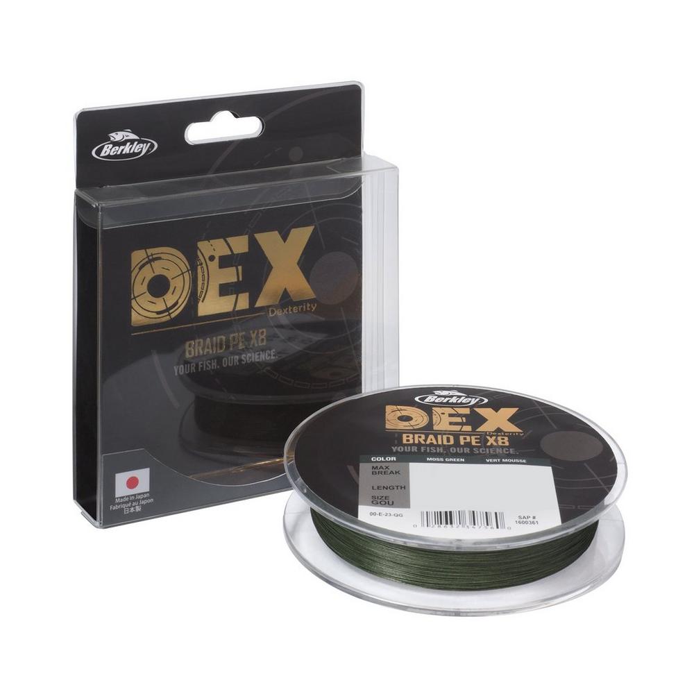 Berkley Dex X8 PE Línea Trenzada Moss Green (150m)