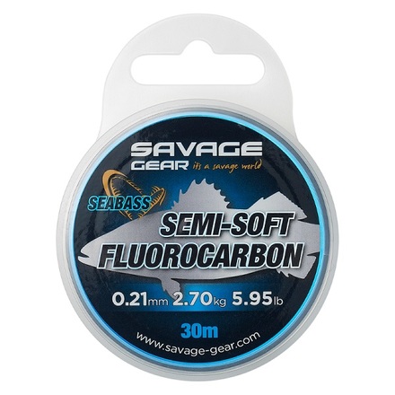 Savage Gear Semi-Soft Fluorocarbono Seabass 30m