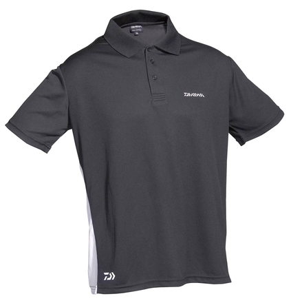 Daiwa Polo Shirt Negro/Blanco