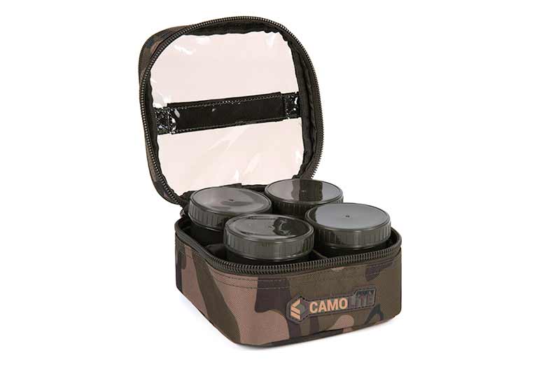 Fox Camolite Estuche Portacebos para 6 botes (incl. 6 botes)