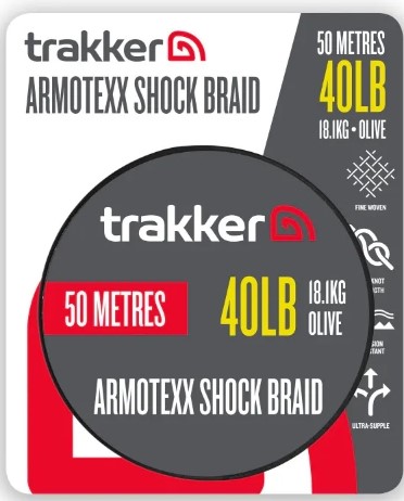 Trakker Armotexx Shock Braid Líder 0,40 mm (18,1 kg)