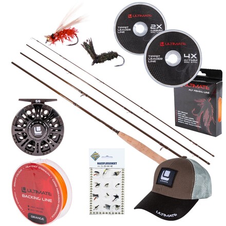 Ultimate Drifter Fly Combo Set para Pesca con Mosca