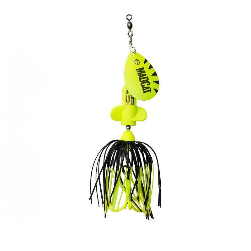 Madcat A-Static S Spinner para Siluro (65 g) - Fluo Yellow UV